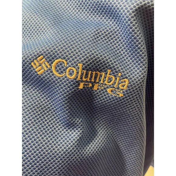 Columbia Omni Freeze Blue Short Sleeved Collared Mens Pullover Shirt Sz XL - Picture 10 of 10